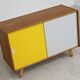 Yellow and grey U-452 sideboard by Jiri Jiroutek for Interier Praha 1960
