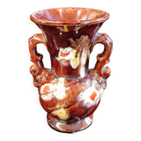 Small vase with handles, numbered ceramic (Vallauris). Very good condition.