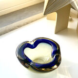 Ashtray or empty Murano glass pocket (Sommerso technique)