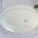 Vintage oval dish Longwy Red Iron Earth