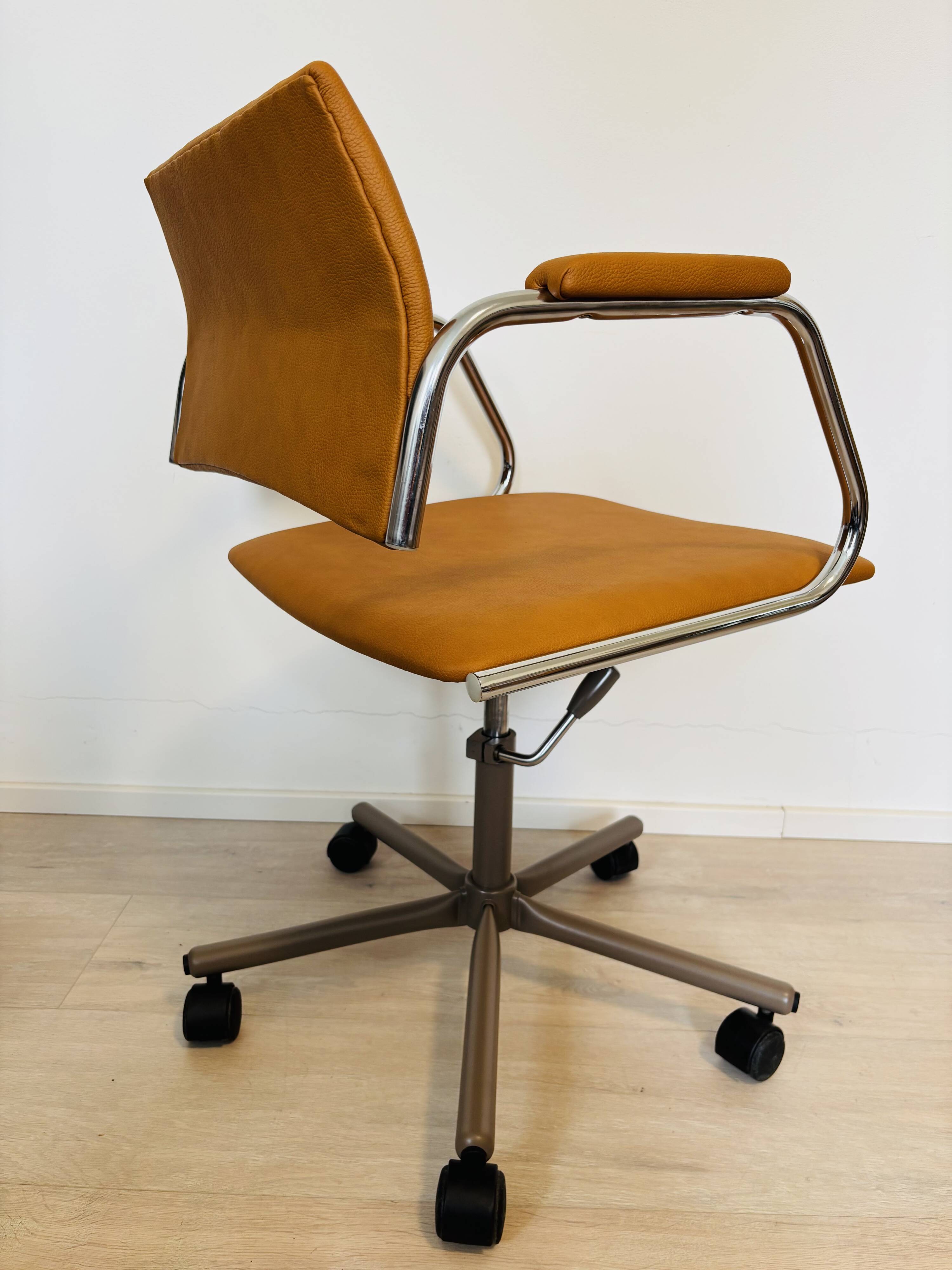 Fully restored Mustard Office Chair by Kovona K-384, Czechoslovakia 1970’s