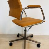 Fully restored Mustard Office Chair by Kovona K-384, Czechoslovakia 1970’s