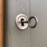 Parisian solid oak wardrobe 1960