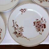 4 flat plates from Sarreguemines model Danish 210401