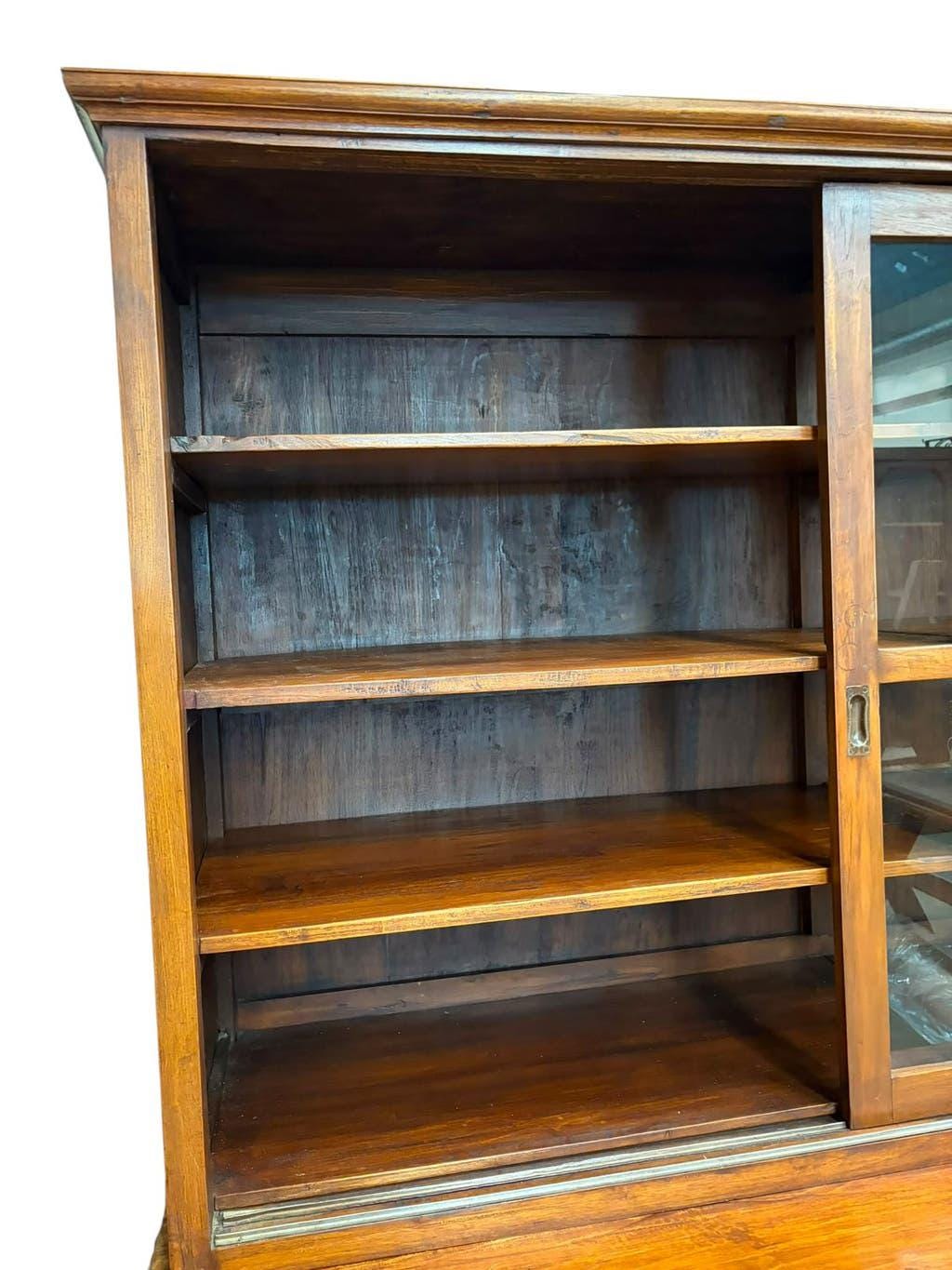 XL vintage display cabinet / bookshelf / apothecary cabinet