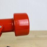 Vintage red clamp spotlight wall light