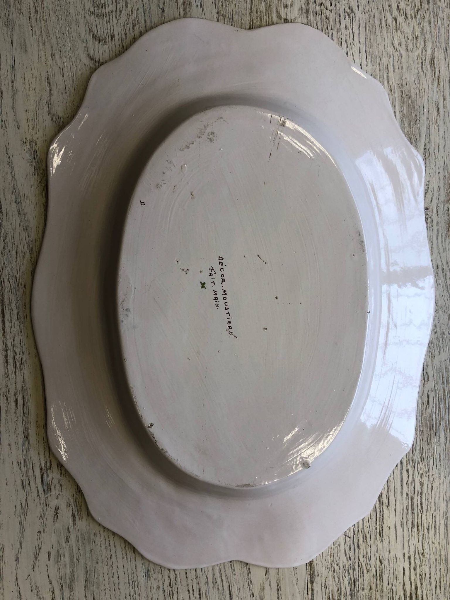Tureen and its oval platter in moustiers - perfect condition