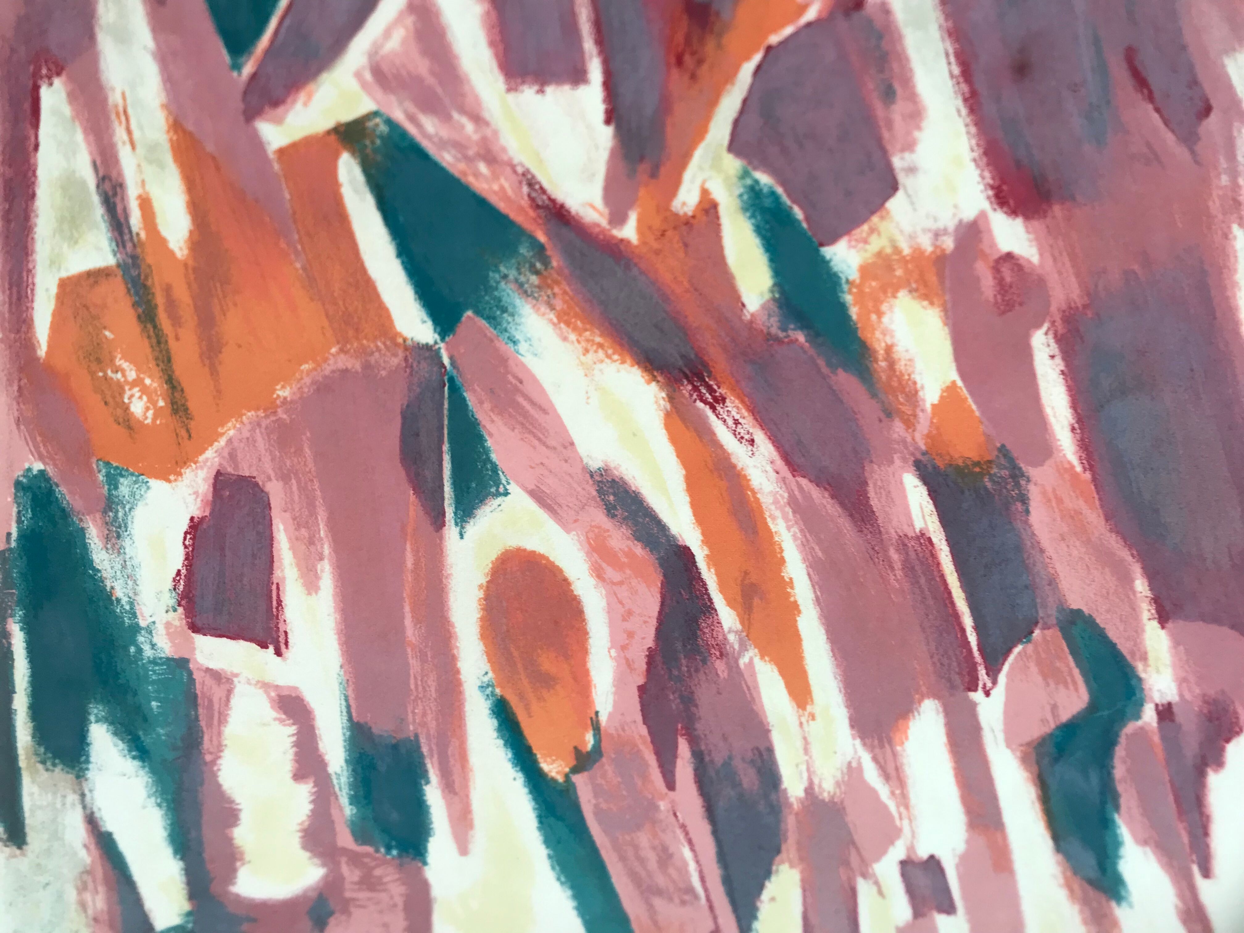 Original lithograph signed by Jean BAZAINE, Les saisons, 1965