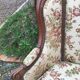 Fauteuil Louis XV dit rocaille en noyer