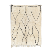 Modern Moroccan carpet white