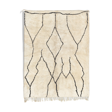 Modern Moroccan carpet white