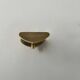 Vintage wall light with dimmer, solid brass, France 1970