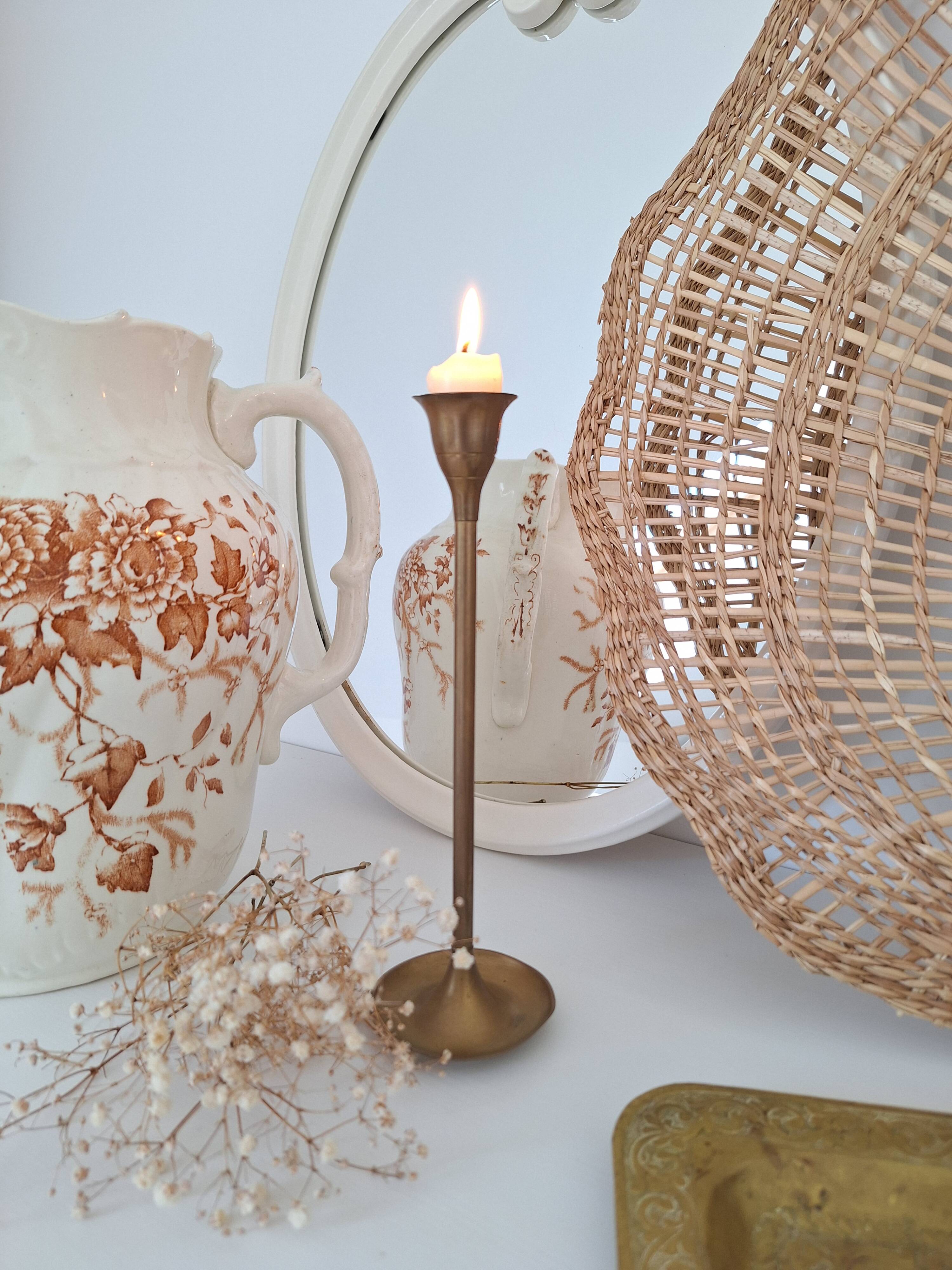 Vintage brass candle holder