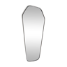 Asymmetrical mirror free-form rearview mirror