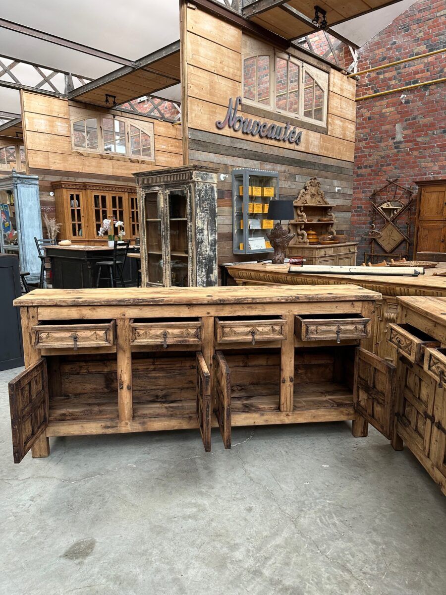 Pair of brutalist sideboards