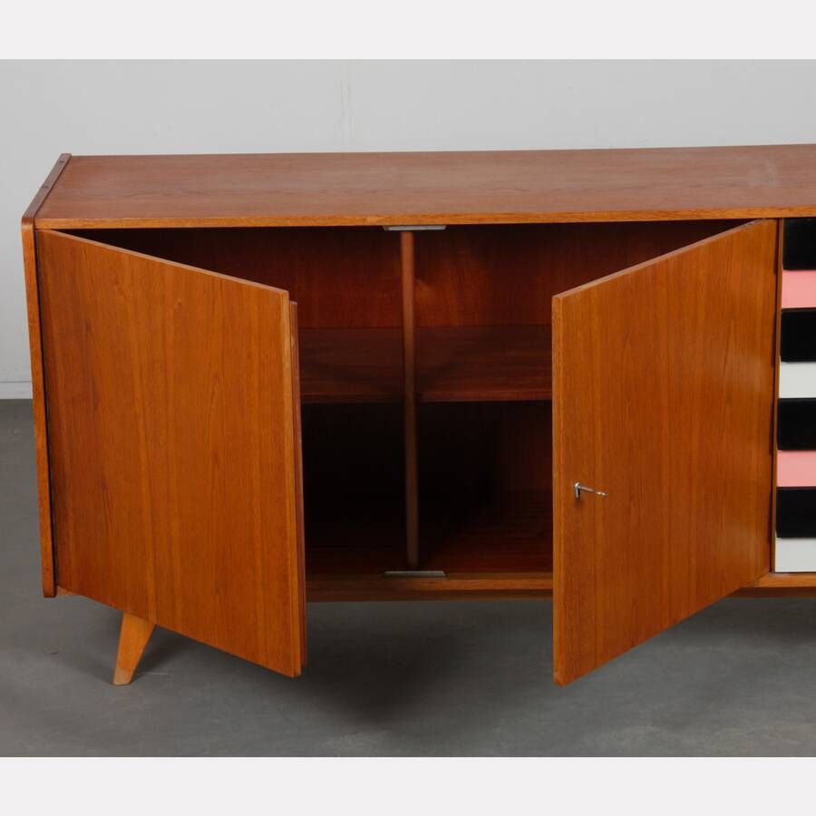 Oak sideboard by Jiri Jiroutek, model U-460, 1960