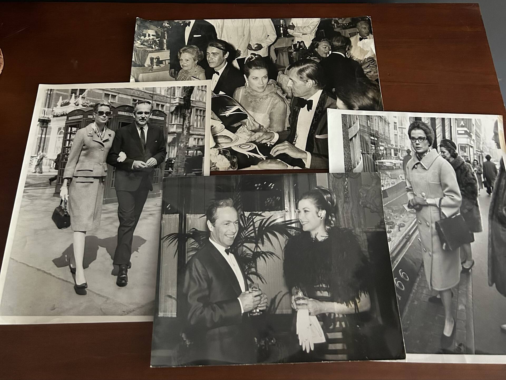 Lot of 4 vintage photographs of Princess Grace of Monaco.
