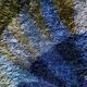 Mid-century Modern High Pile Blue Rya Rug, Sweden, 1960s