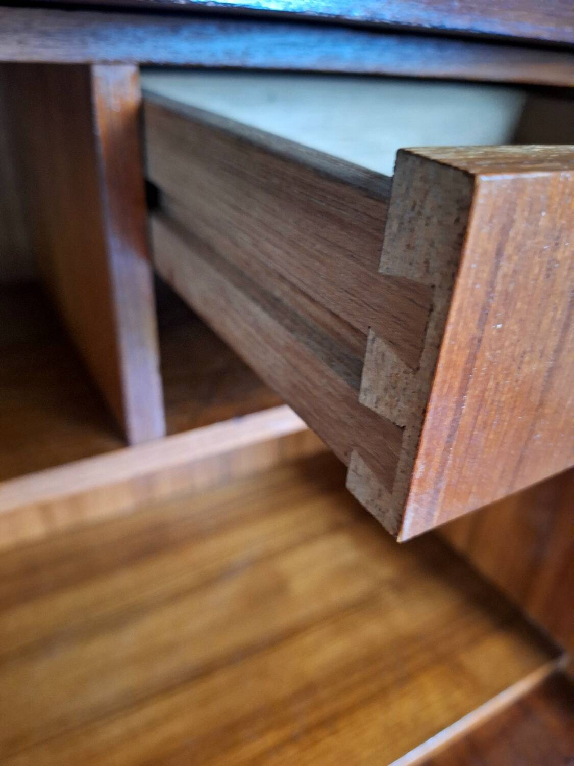 Danish secretary Gunnar Nielsen, Scandinavian sideboard, vintage desk