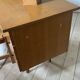 Vintage oak compass foot desk