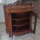 Meuble d'appui en placage de ronce de noyer style Napoléon III ou fin XIX
