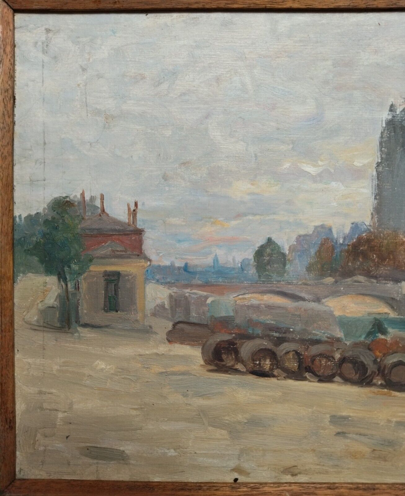 Painting of Notre Dame de Paris quai de la Tournelle