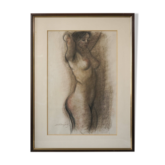 Framed - Life Study of a nude lady