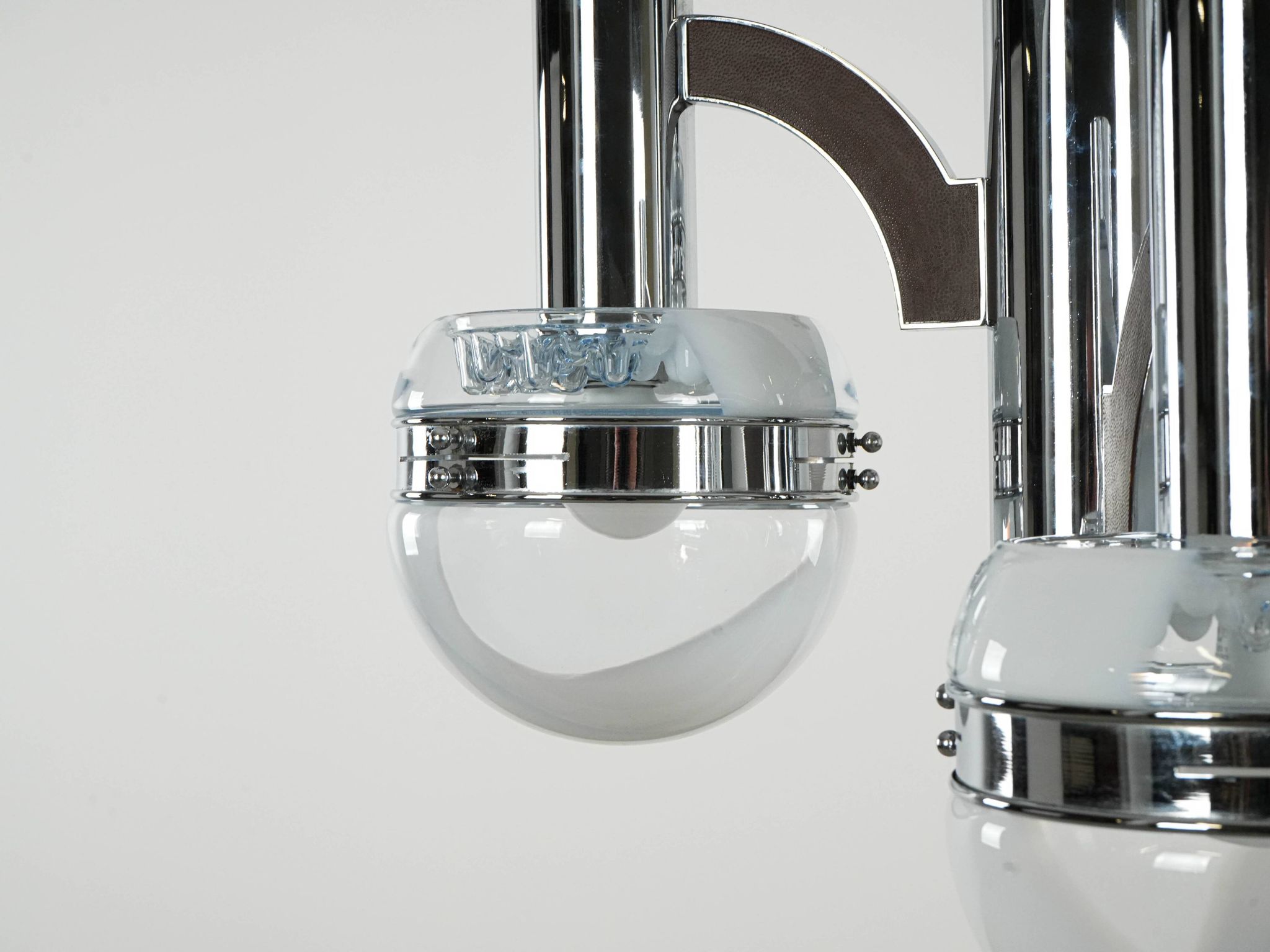 Space Age chandelier, Murano glass, 1970s, made in Italy