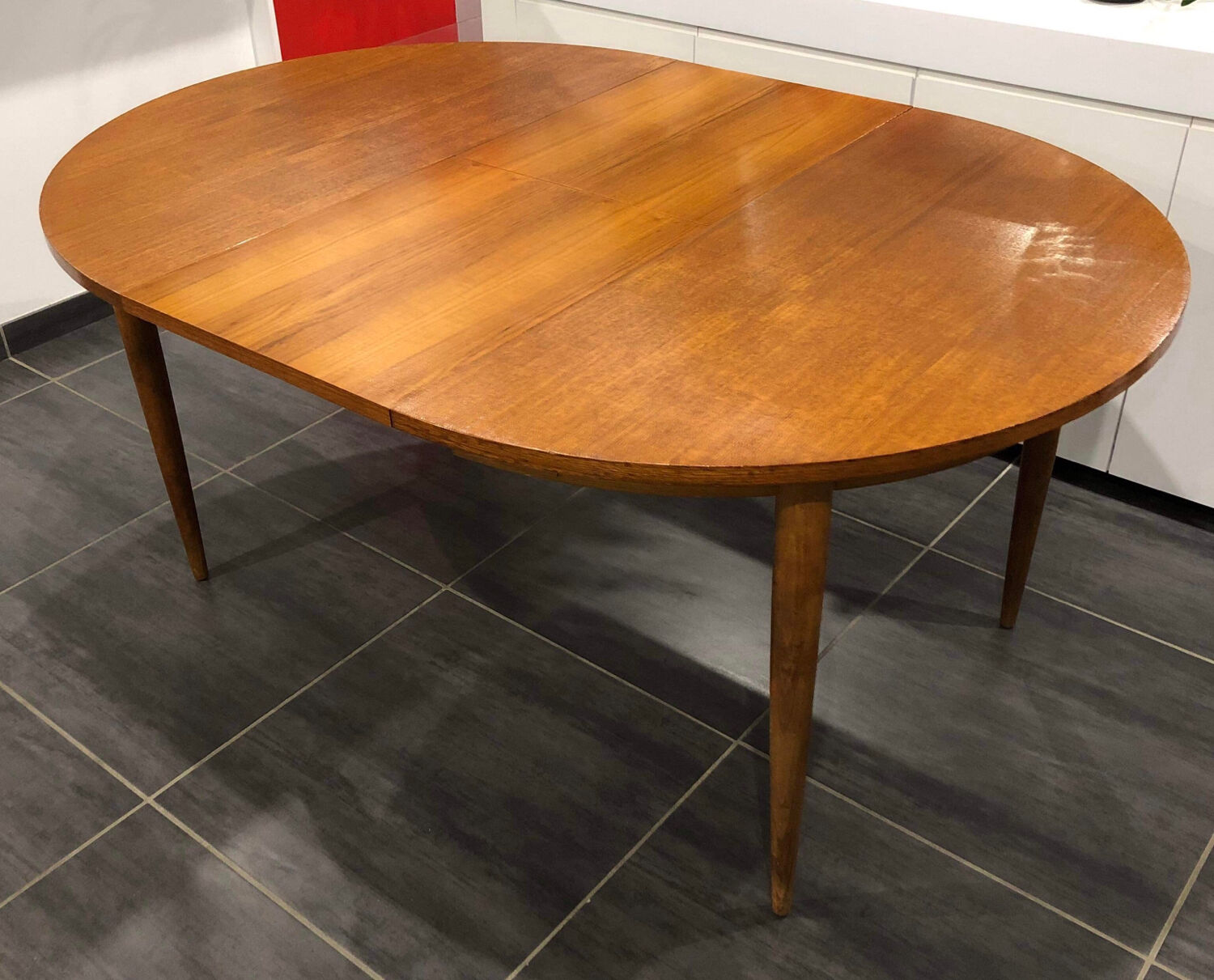 Scandinavian extendable teak table 1970s