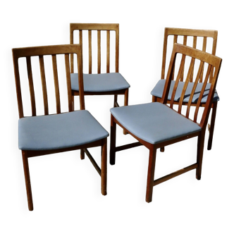 Set of 4 vintage chairs 1950 Scandinavian style