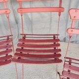 Set of 4 vintage folding garden chairs