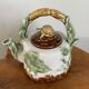 Chinese-American Majolica Turtle & Underwater Landscape Teapot, Vintage Shiwan Ware by RC Creations