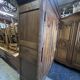 Very beautiful and old carved wooden wardrobe from the 19th century, small size, height 211 cm.