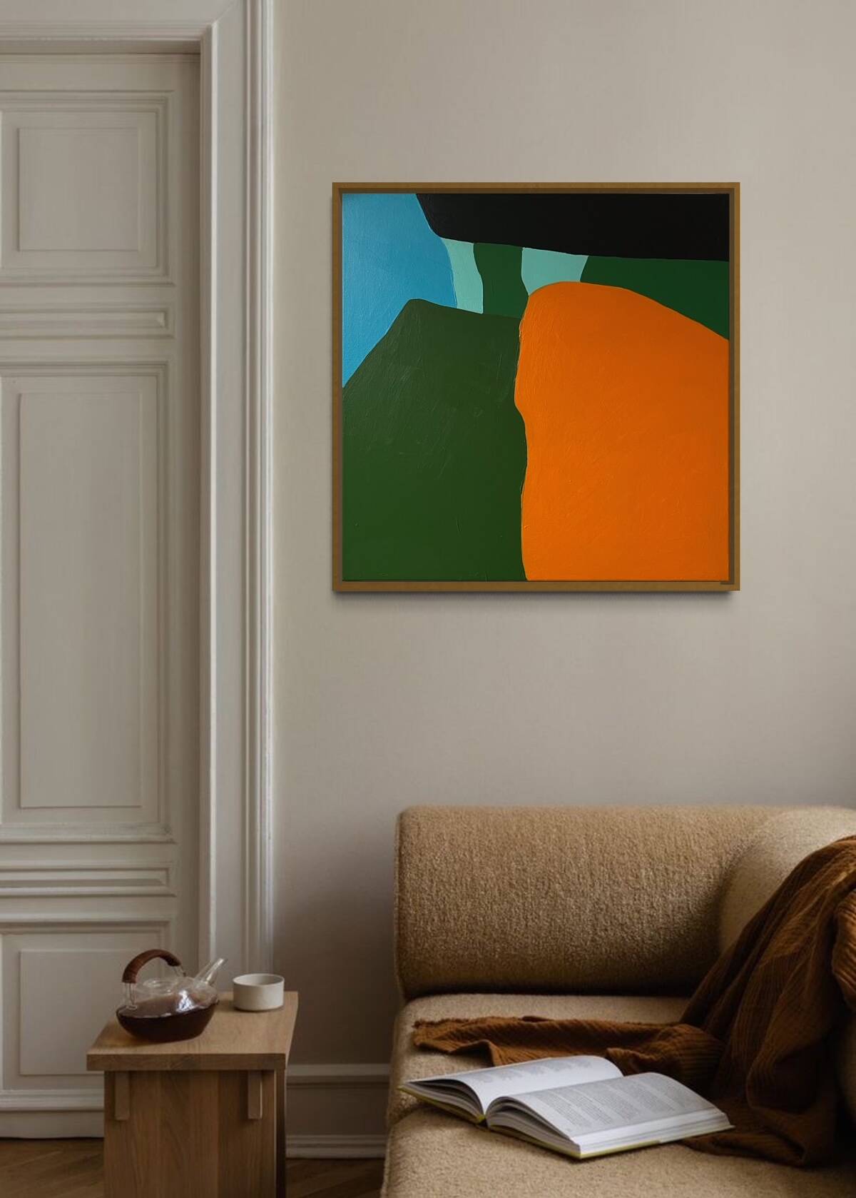 Abstract on canvas 50x50cm signed Bodasca