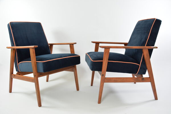 fauteuil fox bleu nuit