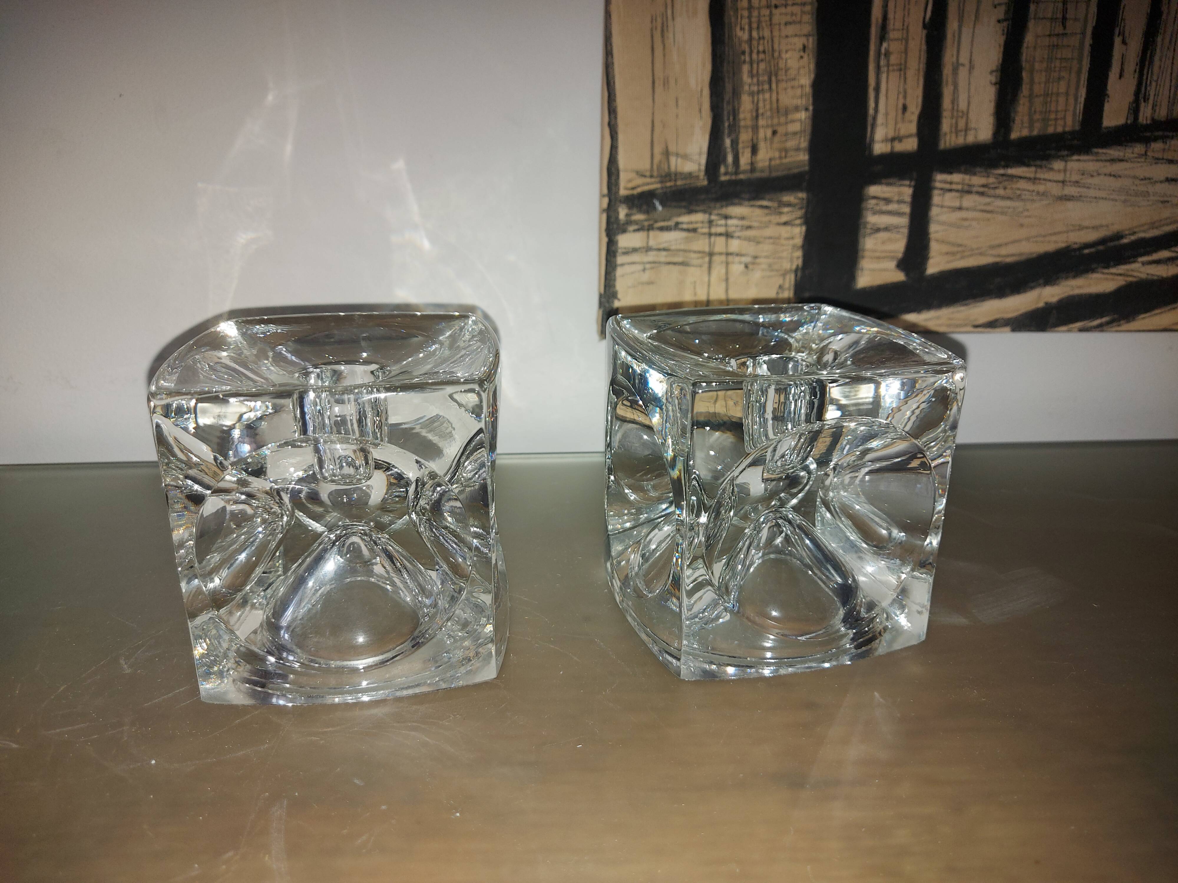 Vintage 70's peill et putzler ice candle holder
