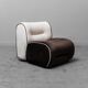 Fauteuil velours 1970