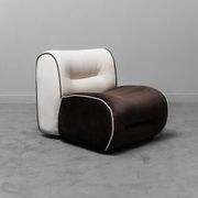 Fauteuil velours 1970