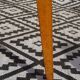 Extendable table, compass legs