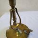 Brass rocking boat candle holder / cellar rat