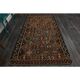 1970s Vintage Turkish Oushak Handmade Wool Cotton Brown Area Rug 144x260