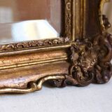 Miroir ancien doré biseauté