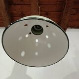 Industrial enamelled steel pendant light