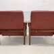 Vintage Danish Lounge Chairs In Rosewood And Leather. 1960s. 5