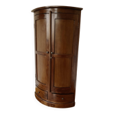 Curved wooden corner unit