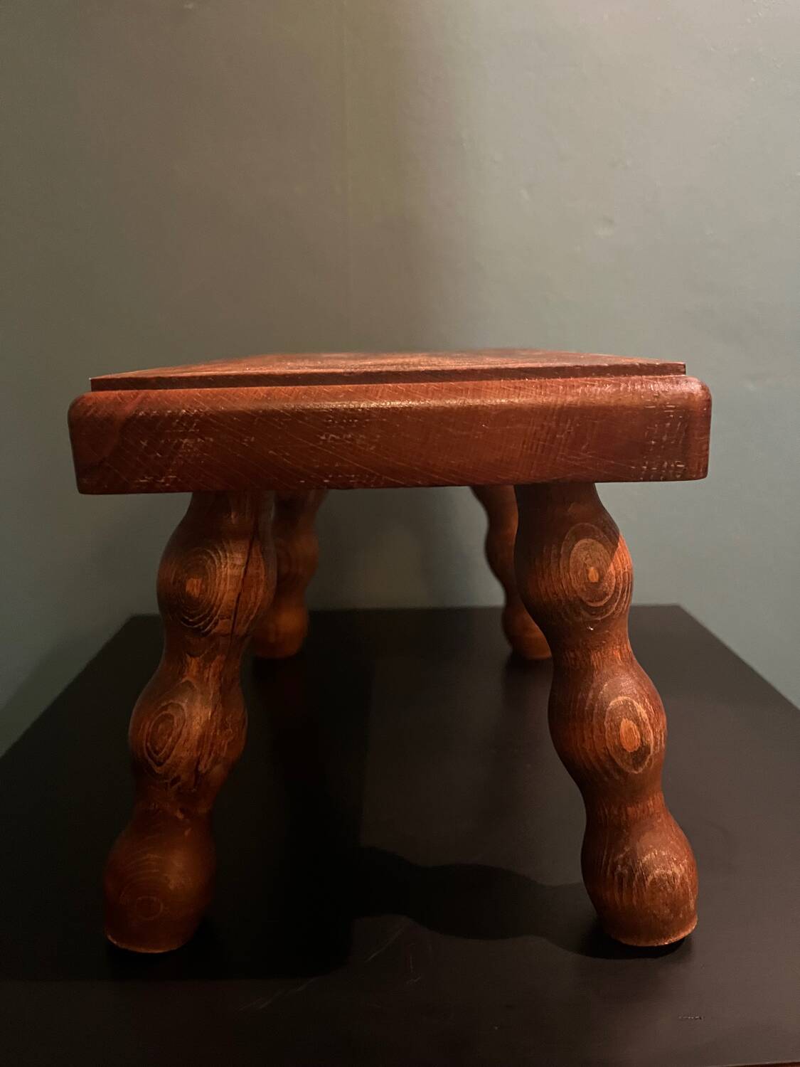 Small wooden stool or footrest