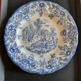 Vintage campaign scene plate