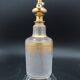 Saint louis baccarat spray in frosted crystal and gilding perfume bottle 1900