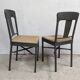 Pair of industrial workshop chairs, vintage design, 50s and 60s