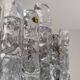 Kalmar Ice Glass chandelier, Austria, 1970s